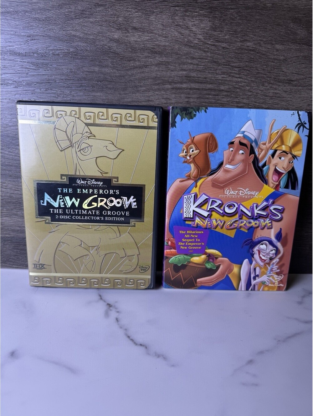 Disney Emperor’s New Groove Ultimate Groove 2-Disc + Kronk’s New Groove DVD Lot